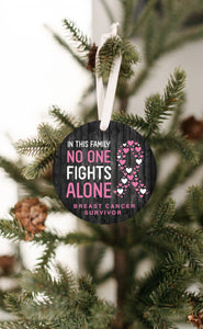 Breast Cancer Survivor Christmas Ornament
