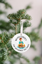 Load image into Gallery viewer, Vet Tech Christmas Ornament | Vet Tech Gift | The Difference You Make