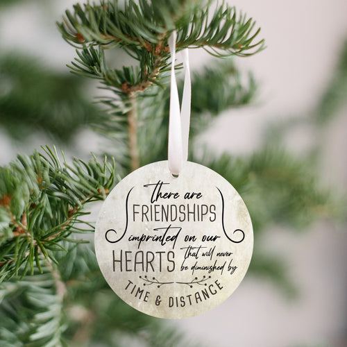 Friendship Chirstmas Ornament | Friends Imprinted in Our Hearts