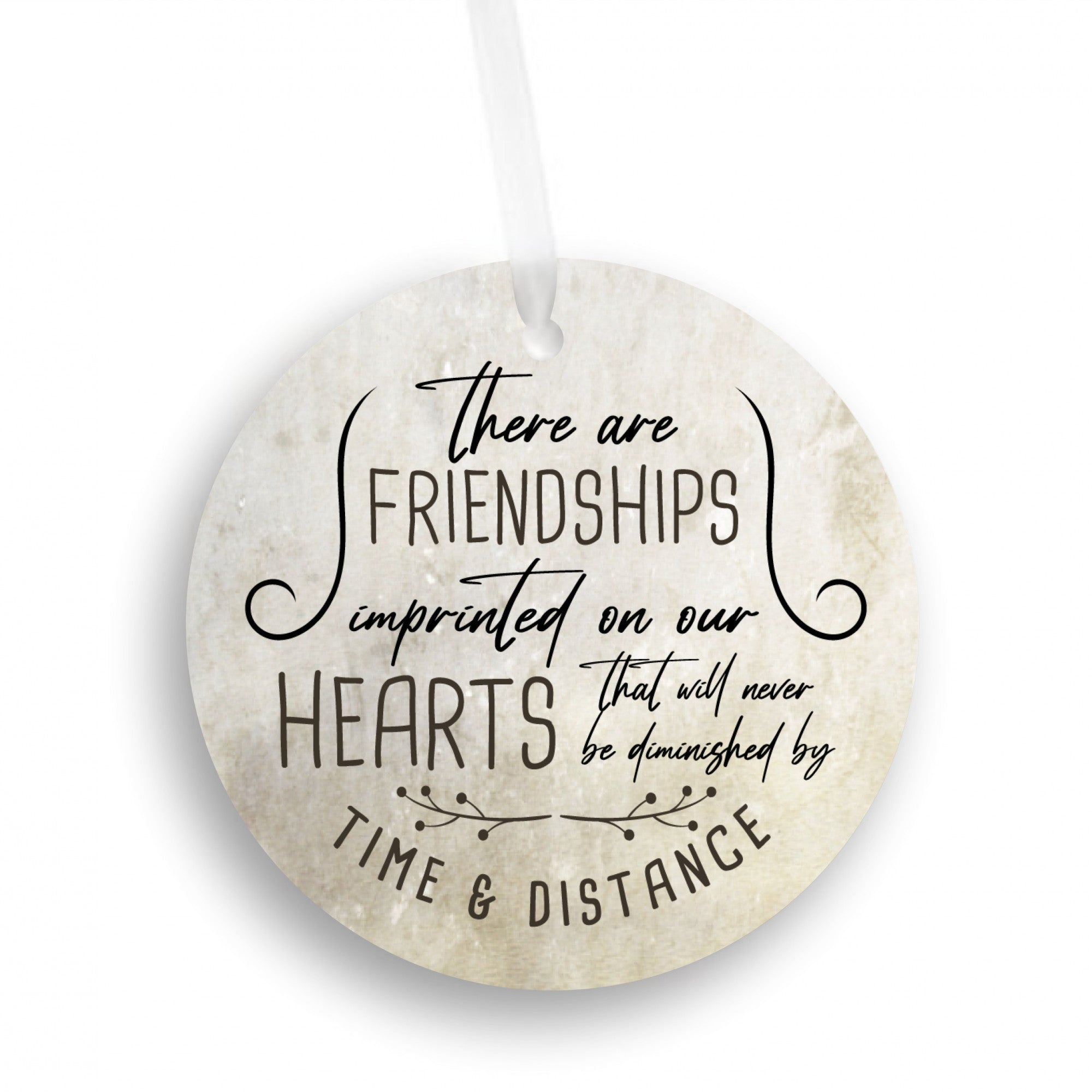 Friendship Chirstmas Ornament | Friends Imprinted in Our Hearts
