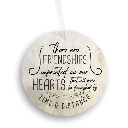 Friendship Chirstmas Ornament | Friends Imprinted in Our Hearts