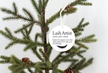 Load image into Gallery viewer, Lash Technichian Christmas Ornament
