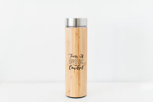 Tears Of Opposing Counsel Bamboo Water Bottle
