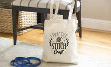 Load image into Gallery viewer, I Practice Stitch Craft Tote Bag