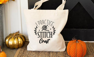 I Practice Stitch Craft Tote Bag