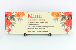 Mimi Definition Mother's Day Sign