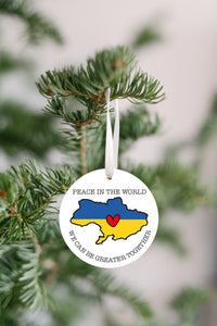 Peace In The World Ukraine Ornament