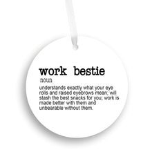 Load image into Gallery viewer, Work Bestie Christmas Ornament