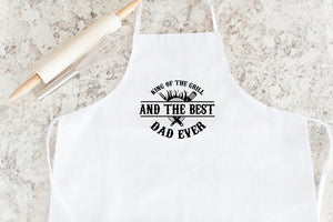 King Of The Grill And Best Dad Father's Day Apron