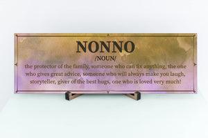 Nonno Definition Father's Day Sign