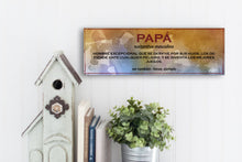 Load image into Gallery viewer, Papá Definition Father&#39;s Day Sign