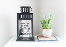 Load image into Gallery viewer, Your Light Will Forever Shine Father&#39;s Day Lantern
