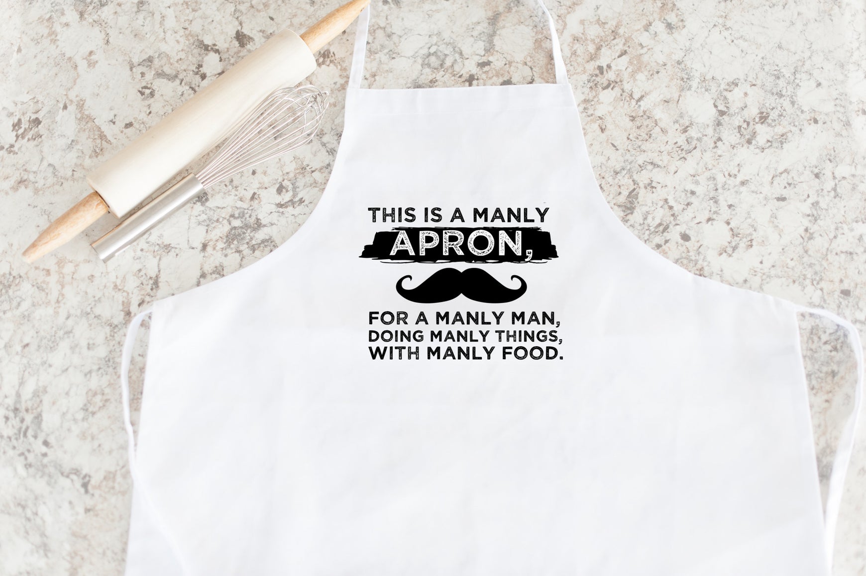 Manly Apron Father's Day Apron