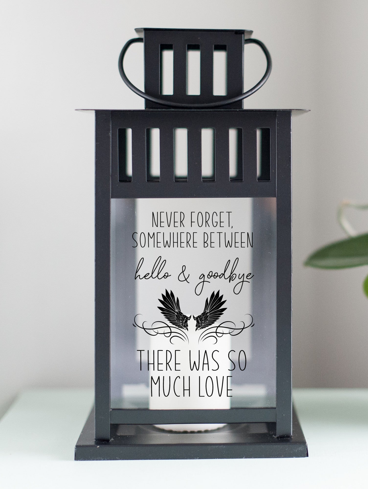 Somewhere Between Hello And Goodbye Father's Day Lantern
