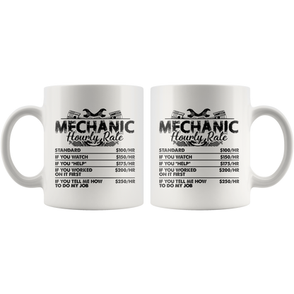 Mechanic Hourly Rate Mug