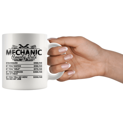 Mechanic Hourly Rate Mug