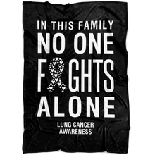 Load image into Gallery viewer, Lung Cancer Awareness Blanket